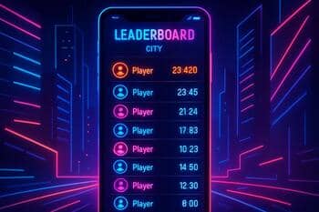 Live city leaderboard app with clean UI