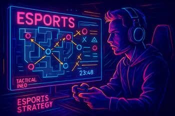 Tournament map HUD overlay with minimal icons