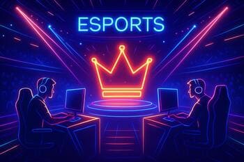 Neon crown stage representing the tournament charter